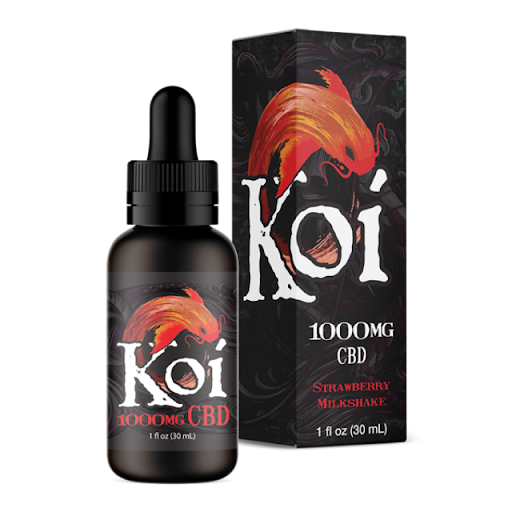 koi cbd drops-strawberry milkshake