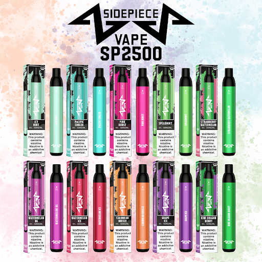 side piece 2500 puff disposaable vape