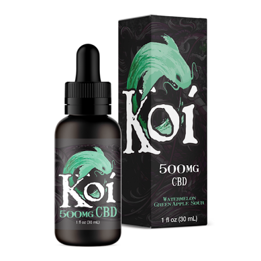 Koi 500mg cbd Watermelon Green Apple Sour