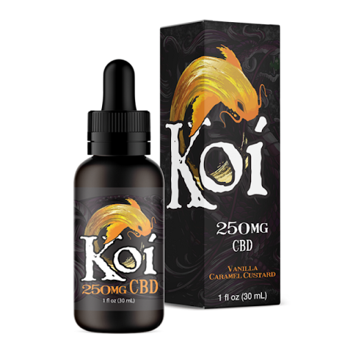 Koi CBD Vape Tincture - Vanilla Caramel Custard (250mg)