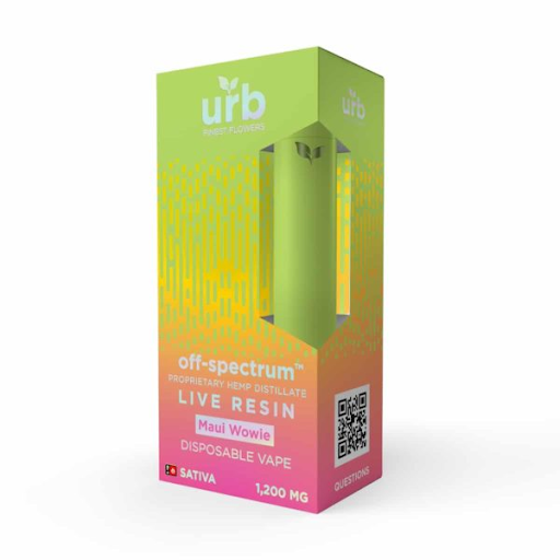 Urb Off Spectrum Live Resin Disposable 1200mg - Sativa Maui Wowie