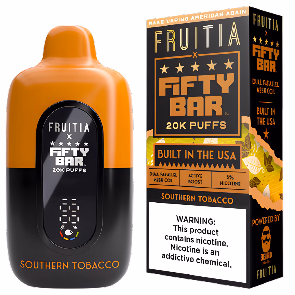 Fruitia-Fifty-Bar-20K-Southern-Tobacco