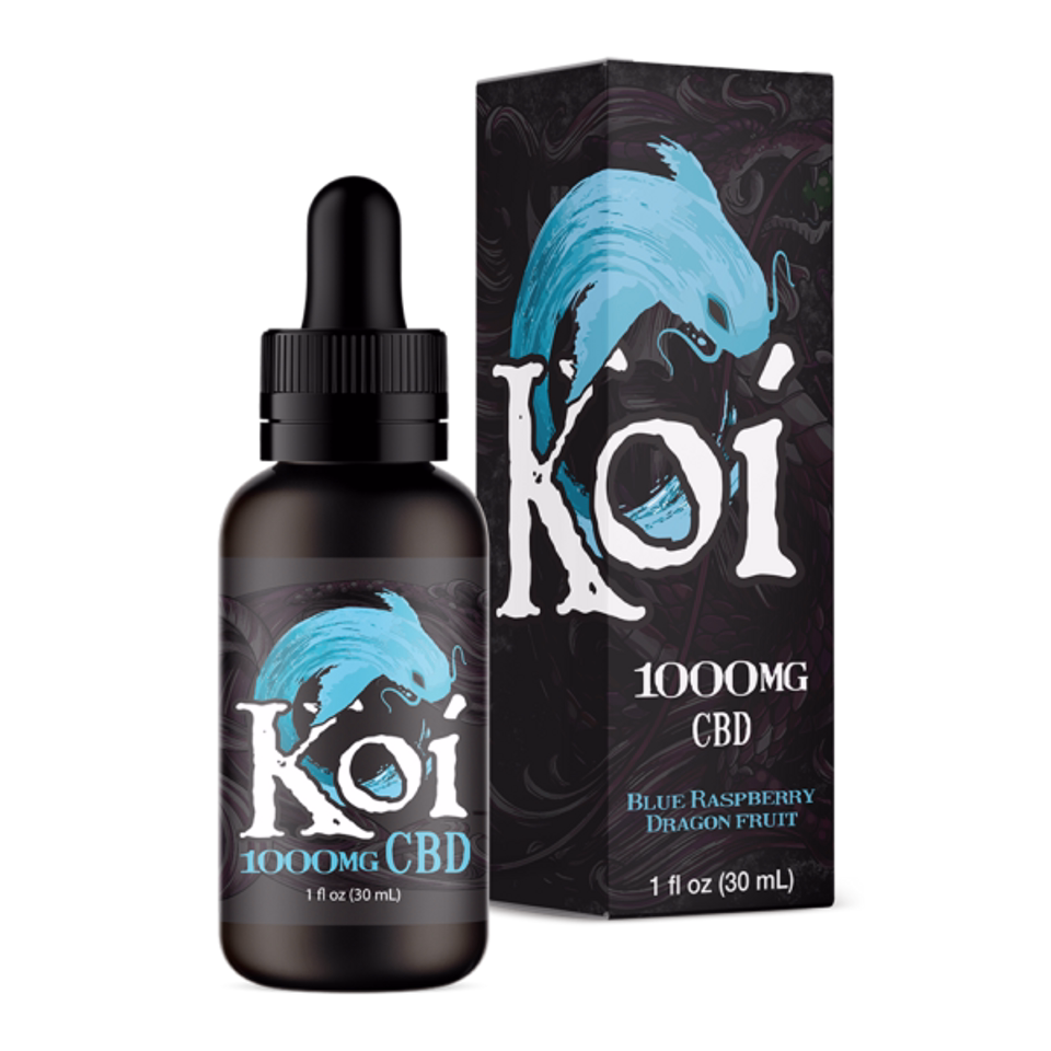 Koi-CBD-Vape-Tincture-Blue-Raspberry-Dragon-Fruit-1000mg