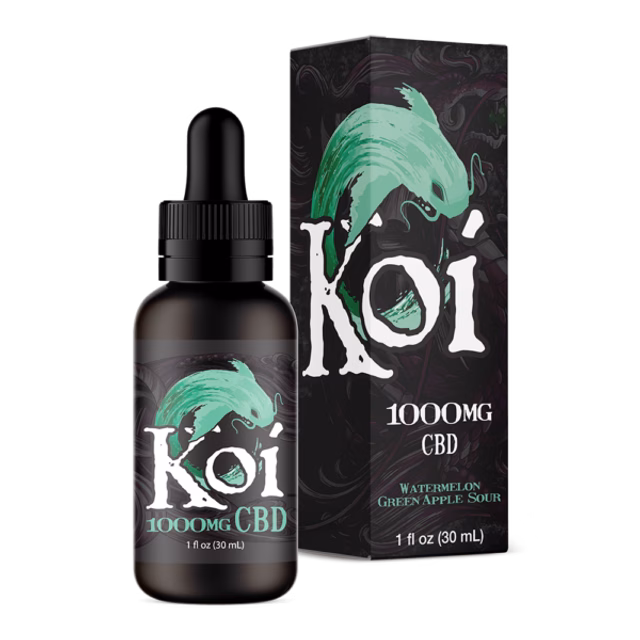 Koi-CBD-Vape-Tincture-Watermelon-Green-Apple-Sour-1000mg