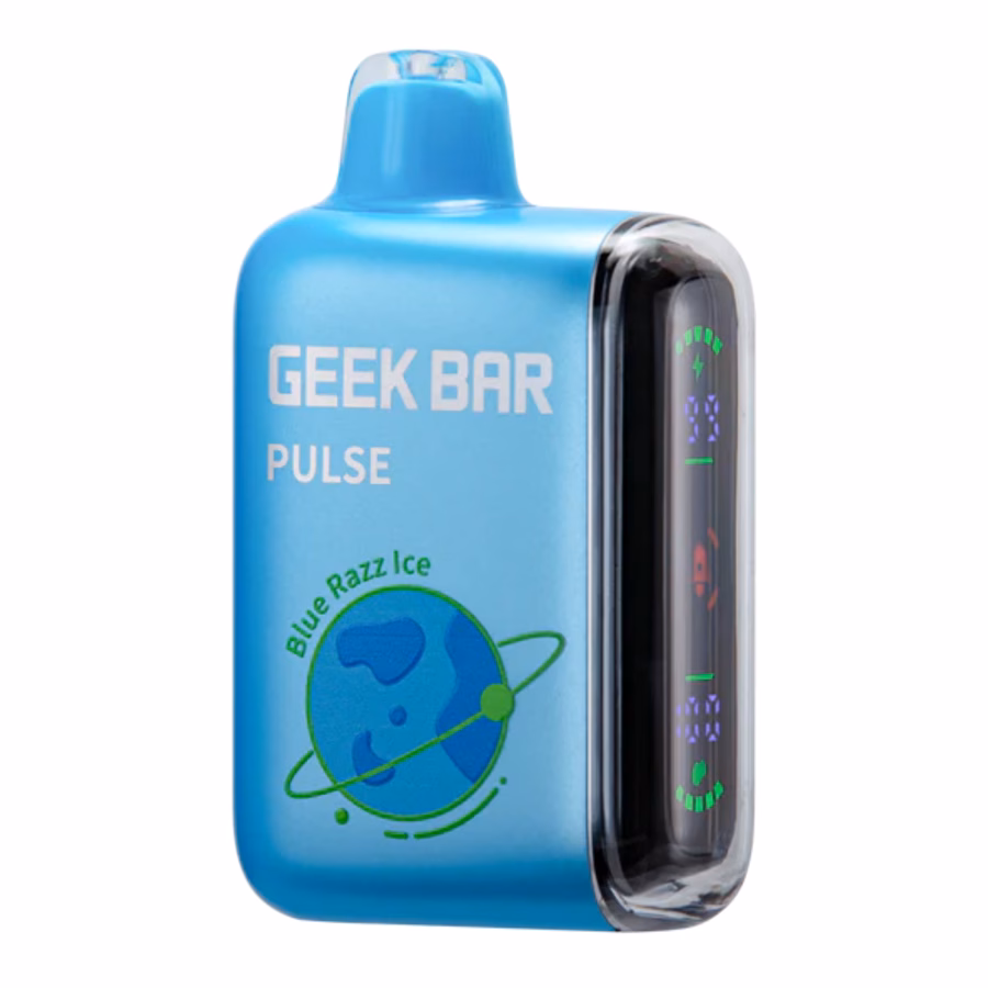 Geek Bar Pulse 15K Blue Razz Ice disposable vape