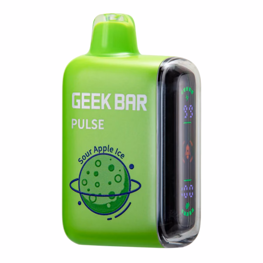 Geek Bar Pulse 15K Sour Apple Ice disposable vape