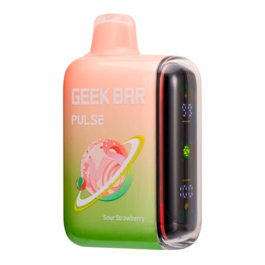 Geek Bar Pulse 15K Sour Strawberry disposable vape